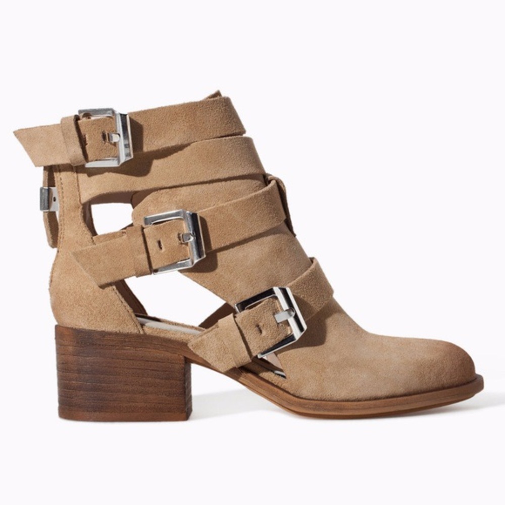 ZARA Suede Leather Booties size 8